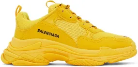 Balenciaga Kids Yellow Triple S Sneakers