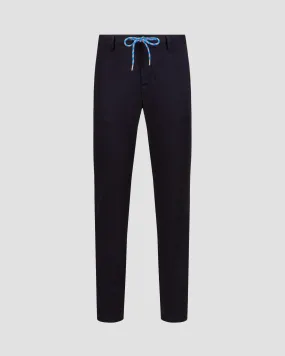 Men's navy blue trousers Alberto Jump-Light Cotton 30371506-890