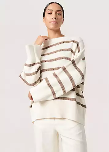 Ravalina Stripes Casual Fit Pullover by Soaked in Luxury | Look Again