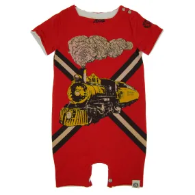 Vintage Train Romper by: Mini Shatsu